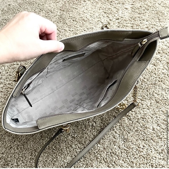 MICHAEL KORS grey taupe tote bag - Picture 7 of 11